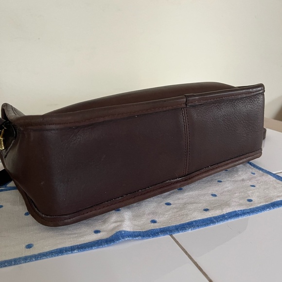 Coach Companion Bag - Mahogany Brown Leather multi pocket Made in NYC - Picture 11 of 17